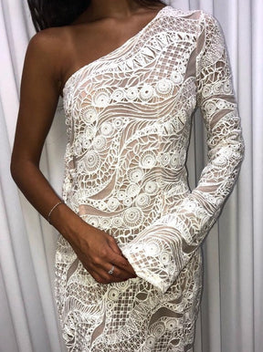 Ivory Embroidered Lace - Gianna