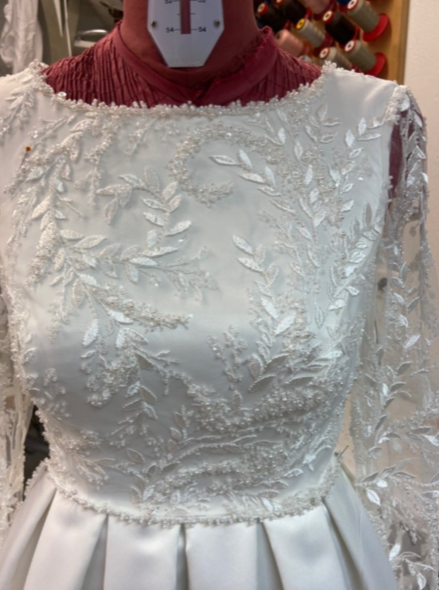 Ivory Beaded Bridal Lace - Giralda