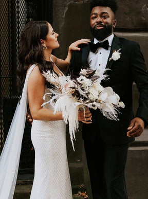 Ivory Sequinned Tulle - Glint