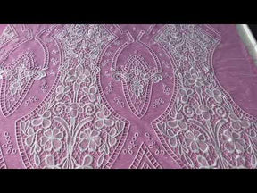 Ivory Embroidered Lace - Nyla