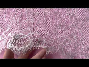 Ivory Raschel Lace - Ffion