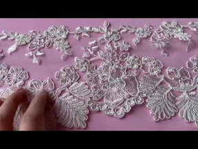 Ivory Corded Lace Trim - Sweet Pea