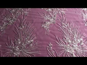 Ivory Embroidered Lace - Beluga