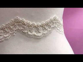 Ivory Corded Lace Trim - Bramble
