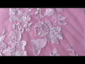 Platinum Embroidery Lace - Garbo