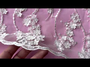 Ivory 3D Floral Lace - Ludivine