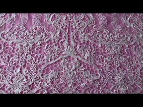 Ivory Embroidered Lace - Benita