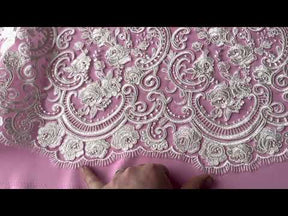 Ivory Corded Lace - Anki