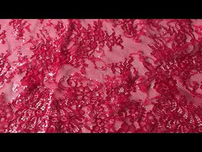 Red Raschel Lace - Honor