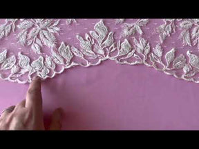 Ivory Beaded Embroidered Lace - Jeroboam