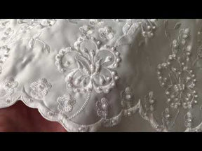 Ivory Embroidered Satin - Jonas