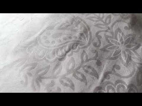Ivory Silk Jacquard (135cm/53") - Equinox