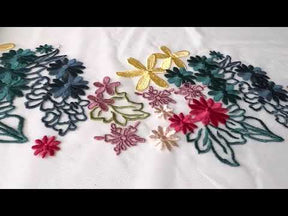 Multicolored Embroidered Lace - Juanita