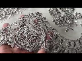 Grey Corded Lace - Jaylin