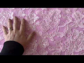 Ivory Sequin Embroidery Lace - Gosia