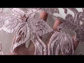 Dusky Pink Chantilly Lace - Celia