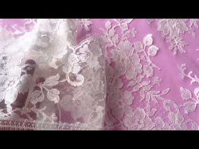 Organic Ivory Chantilly Lace - Rizawana