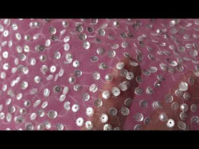 Ivory Sequinned Tulle - Luz