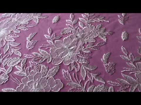 Ivory Embroidered Lace - Fortunata