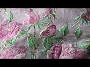 Pink Embroidered Fabric - Fabrizia