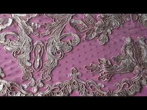 Champagne Embroidered Lace - Sandy