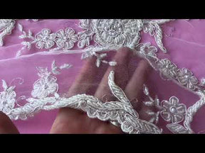 Ivory Beaded Lace - Pamela