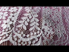 Ivory Corded Lace Panel - Rita