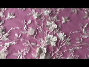 Ivory Embroidered 3D Lace - Abiona