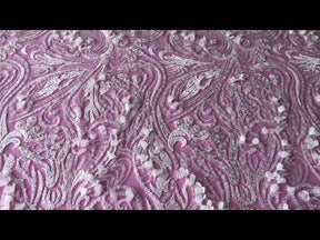 Ivory Embroidered Lace - Bernada