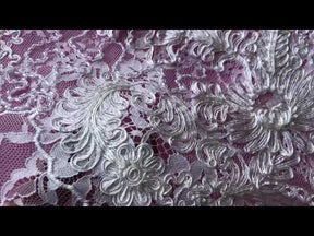 Ivory Beaded Lace - Miriam