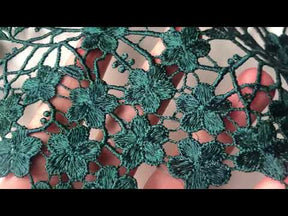 Dark Green Guipure Lace - Ebba