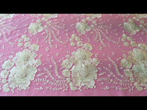 Ivory Beaded Lace - Bennedetta