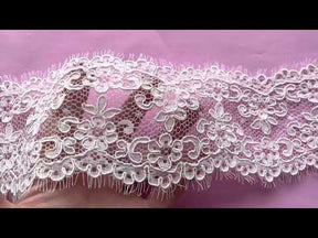 Ivory Corded Lace Trim - Ego