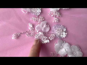 Ivory Beaded Lace - Lavanya