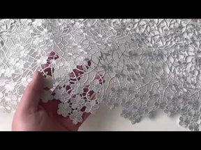 Silver Guipure Lace - Ebba