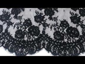 Black Corded Lace - Amelia