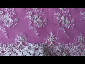 Ivory Embroidered Lace - Kirsty