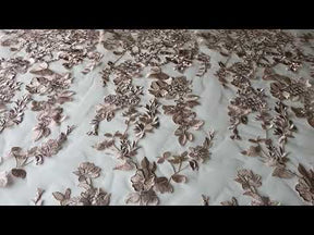 Latte Embroidery Lace - Garbo