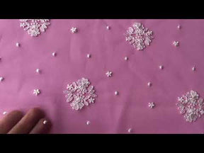 Ivory Embroidered Lace - Villanelle