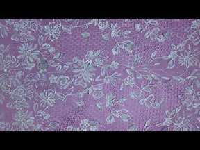 Ivory Embroidered Lattice Lace - Kiri