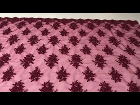Wine Corded Lace - Janis