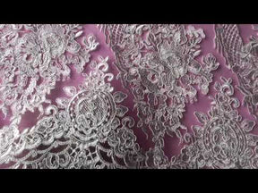 Ivory Embroidered Lace - Sunshine