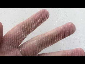 Silver Glitter Tulle (160cm/64") - Glitterati