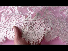 Ivory Raschel Lace - Cassidy