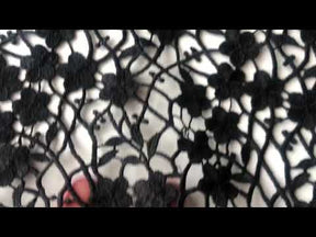 Black Guipure Lace - Ebba