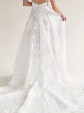 Ivory Embroidered Lace - Higoa
