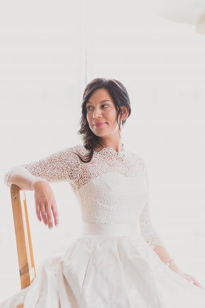 White Guipure Lace - Isabella