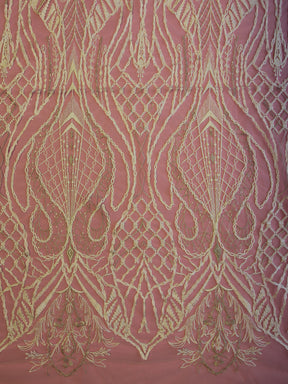 Ivory Embroidered Lace - Hortense