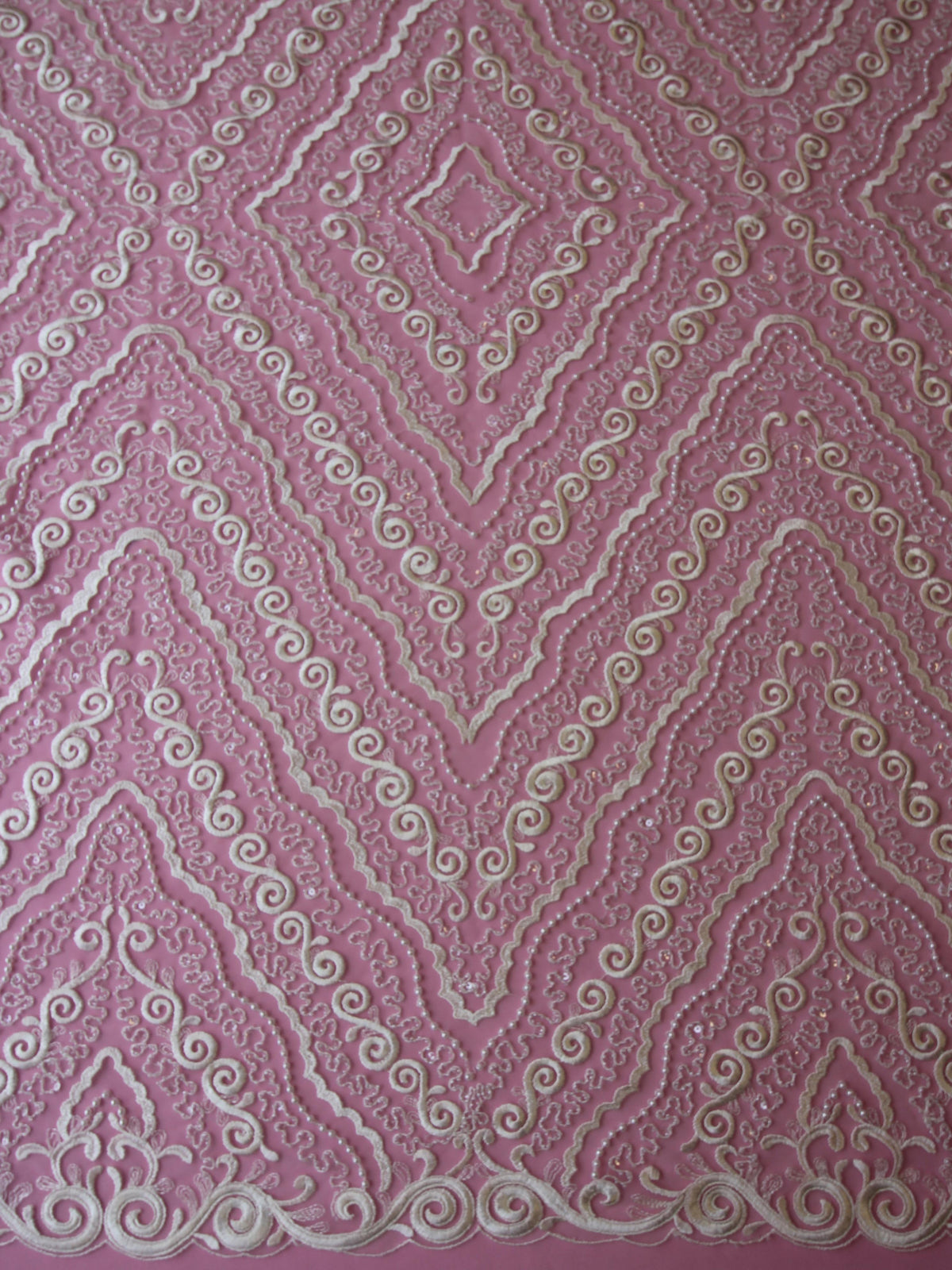 Ivory Beaded Lace - Esmerelda