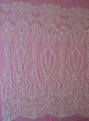 Ivory Embroidered Lace - Benita